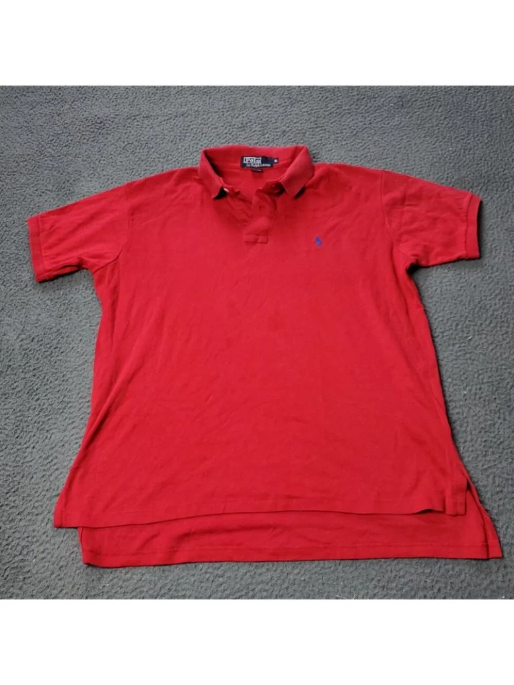 VINTAGE 90s Polo Ralph Lauren Shirt Mens XL Short Sleeve Red Rugby y2K
